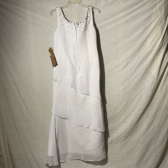 Light In The Box White Party, Formal, Wedding Dress. Sleeveless. Bling. NWT - Picture 2 of 13